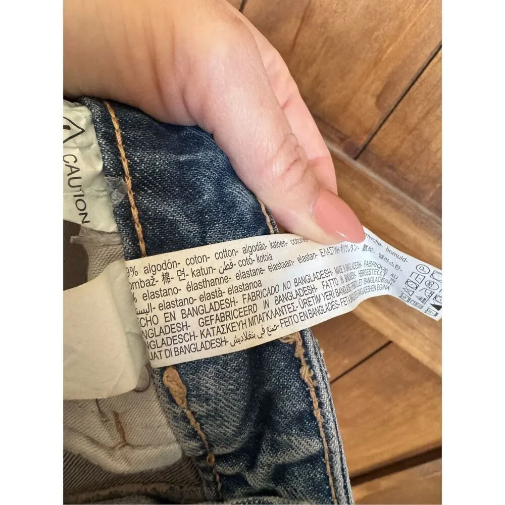 Zara Comfort Mom Fit High-Rise Ankle Length Denim Jeans Women’s 10